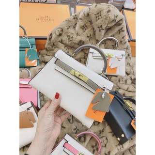 Túi Xách Nữ Kelly Size 19 Da Sần