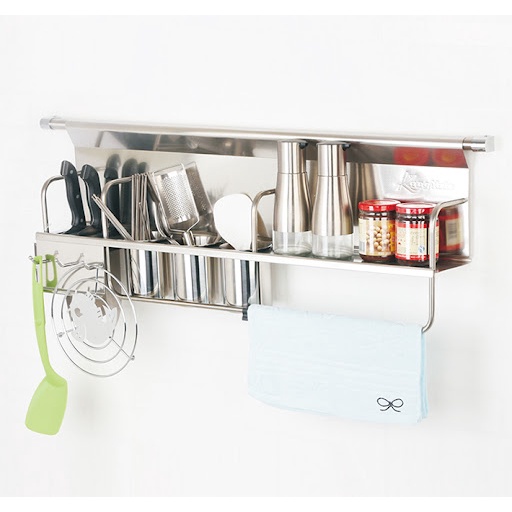 (CHÍNH HÃNG) Kệ treo muỗng đũa INOX 304 -  Dụng cụ giá treo ngoài nhà bếp