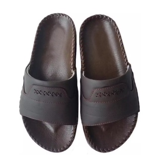 Dép Nam Quai Ngang Da Bò Thật Cao Cấp, Dép Da Nam Da Bò HKT Shop DN305