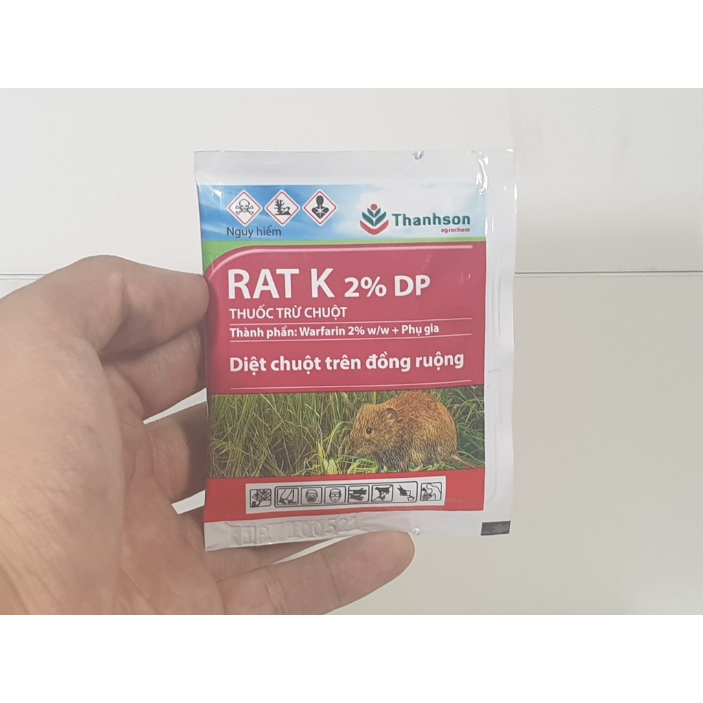 Thuốc diệt chuột Thanh Sơn RAT K 2% DP gói 10g giá rẻ dễ sử dụng - Điện nước gia dụng Hoàng Kim