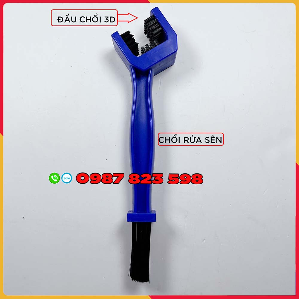 Chai Rửa Nhông Sên Dĩa Xe Máy Corona Chain Cleaner Kèm Chổi Rửa Sên 3 D ( Chính Hang X1R )