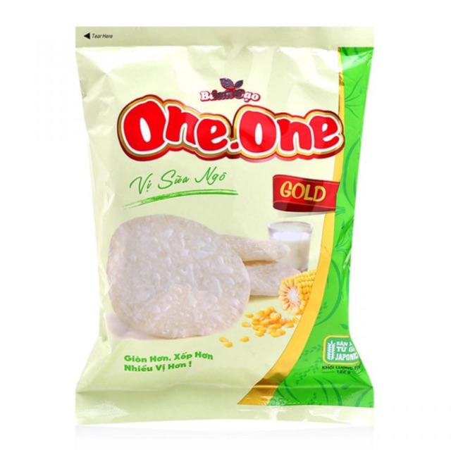 Bánh gạo One-One Gold vị Phô mai ngô gói 118g