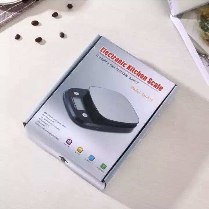 Cân điện tử mini nhà bếp 0.1g - 3kg có màn hình led cảm ứng, hợp kim thép độ chính xác cao tặng kèm pin xịn