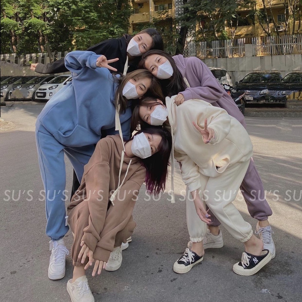 [HÀNG QCCC] - Set nỉ hoodie trơn - B65 - jannahouse | BigBuy360 - bigbuy360.vn