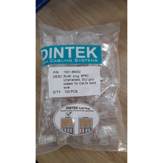 Đầu mạng rj45 dintek utp cat.5e - hàng chính hãng