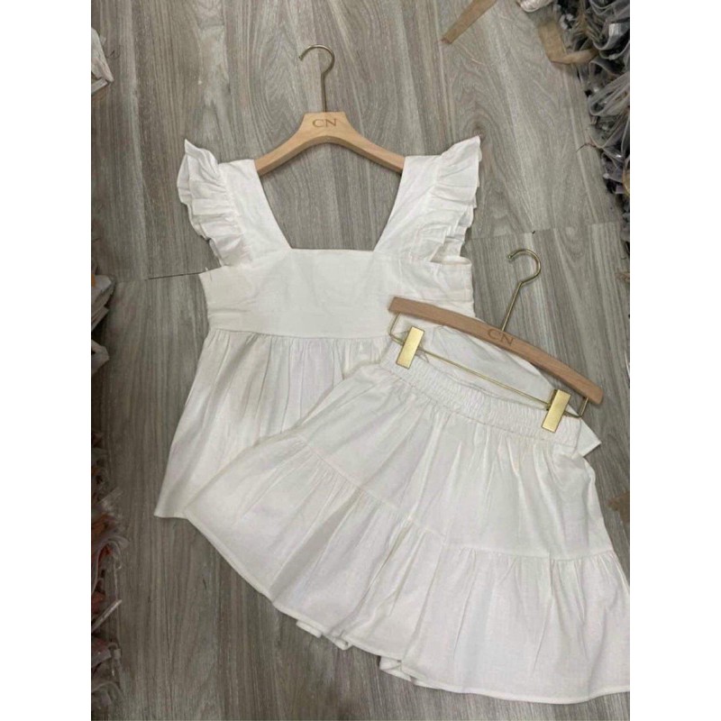 Set bộ bigsize ❤️ Freeship ❤️ Set bộ bèo cánh tiên xếp ly ngực siêu xinh sang chảnh màu cực sang hàng may kĩ loại 1 | BigBuy360 - bigbuy360.vn