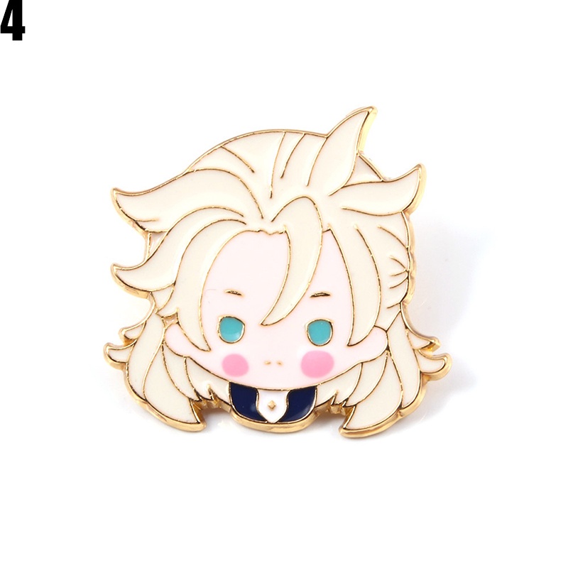 Genshin impact brooch Huy hiệu cài áo họa tiết cây quạt dễ thương bắt mắt