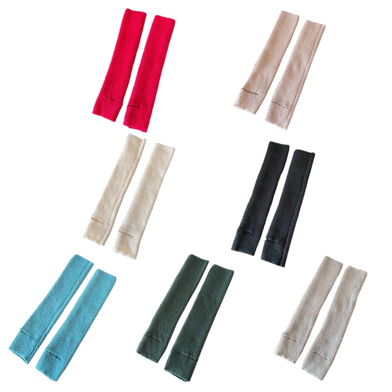 Xixi Vớ Dệt Kim Cao Tới Gối Màu Trơn Khoét Rỗng Giữ Ấm Mùa Đông Đơn Giản Cho Nữ