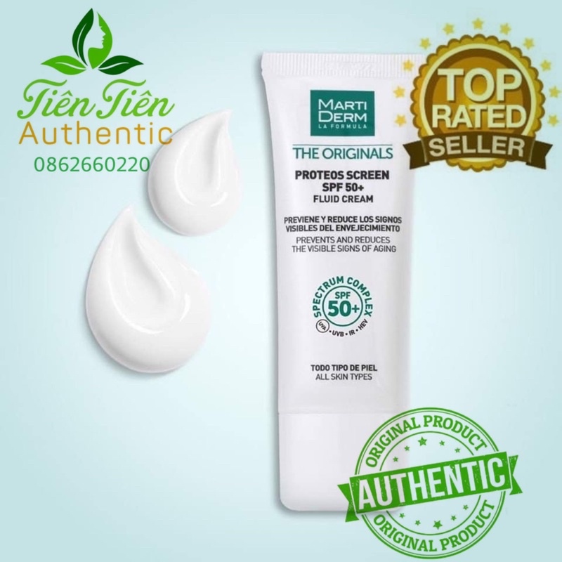 Kem Chống Nắng Phổ Rộng MartiDerm SPF50+ Fluid Cream