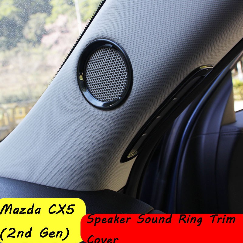 Tấm Lót Loa Trước Bằng Sợi Carbon Cho Xe Hơi Mazda CX5 (Thế Hệ 2)