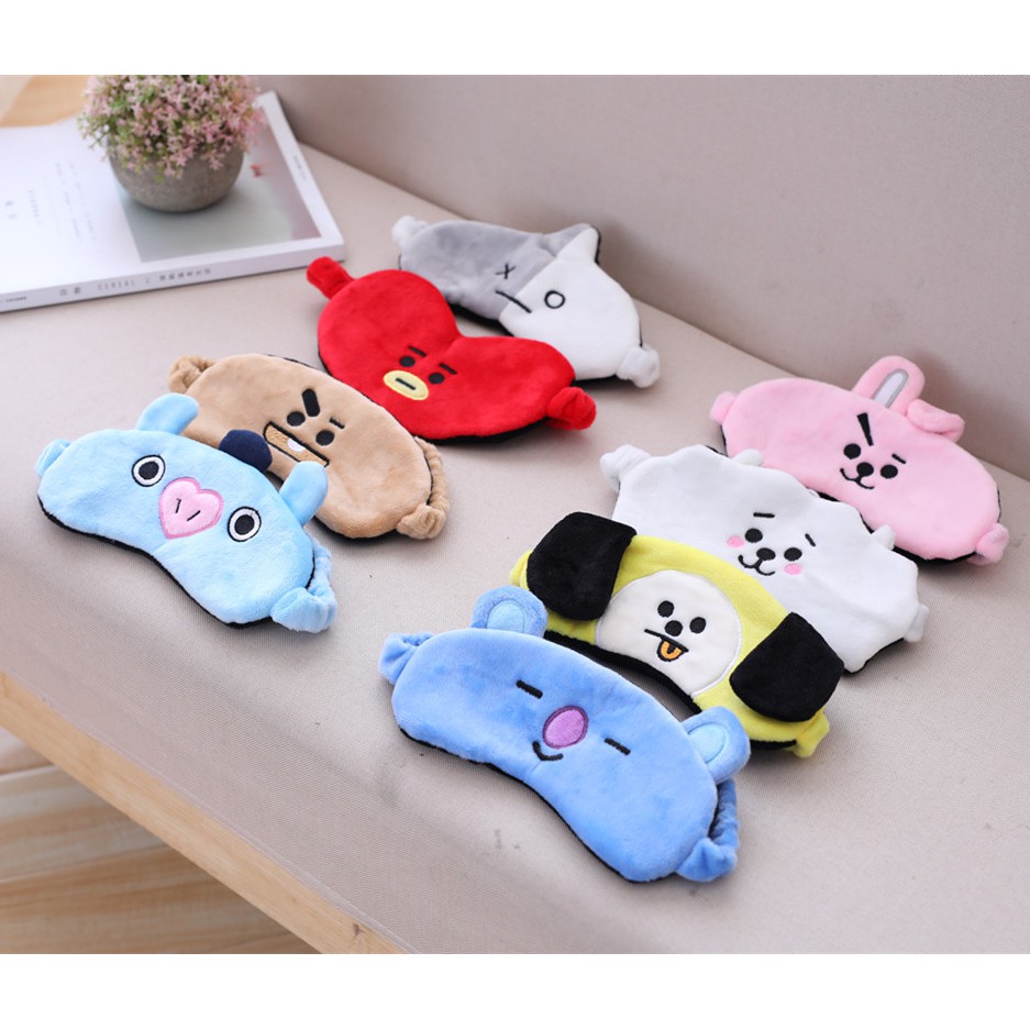 BỊT MẮT NGỦ BTS BT21 ẢNH THẬT
