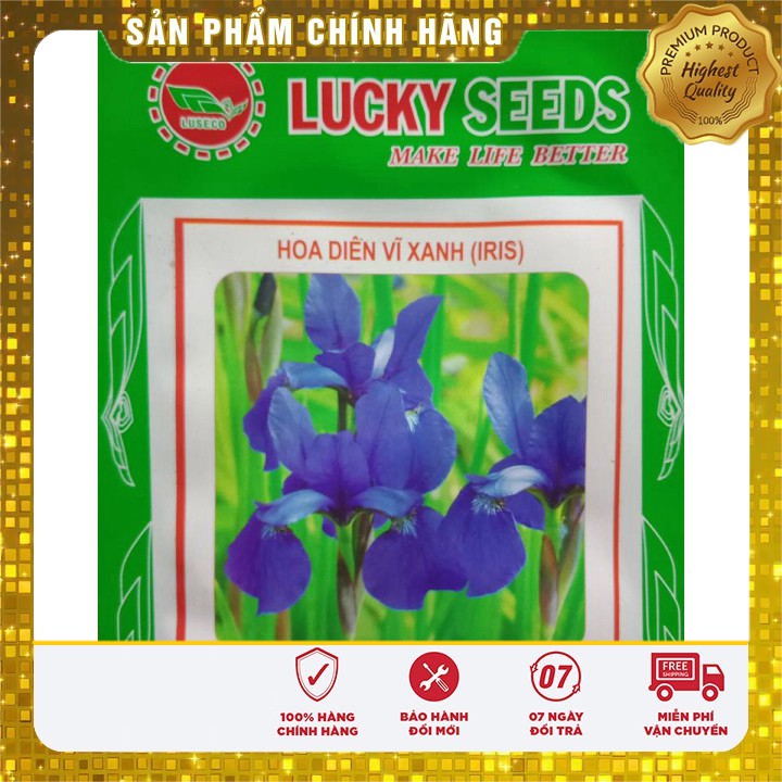 Hạt giống hoa Diên vĩ xanh (Iris xanh)