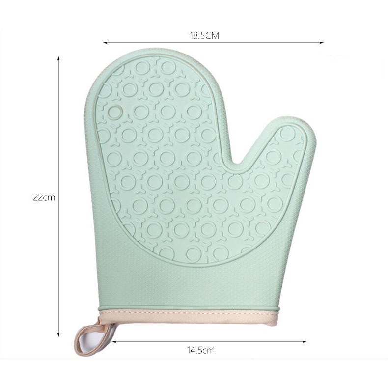 Găng Tay Silicone Dày Cách Nhiệt Chống Bỏng Tiện Dụng Cho Nhà Bếp