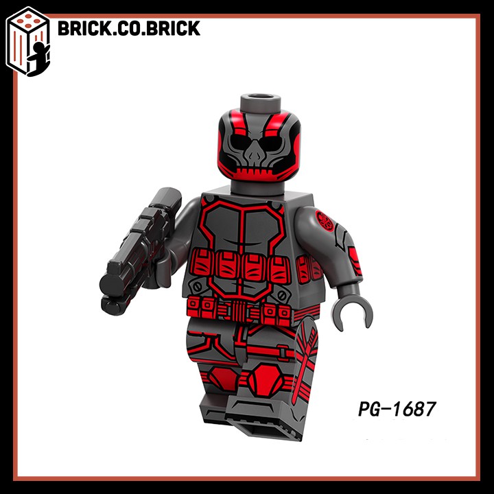 Hydra Steve Rogers Viper Punisher Deadpool Đồ Chơi Lắp Ráp Non LEGO Super Hero Mô Hình Siêu Anh Hùng PG8191