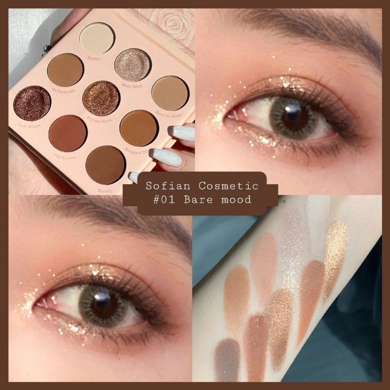 GUICAMI - Bảng phấn mắt nội địa Trung Guicami Nude Rose nhũ lì 9 ô Bare Mood, Blush Crush màu đất siêu xinh, siêu mịn | BigBuy360 - bigbuy360.vn