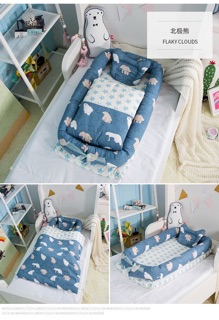 Set giường nôi vải cho bé