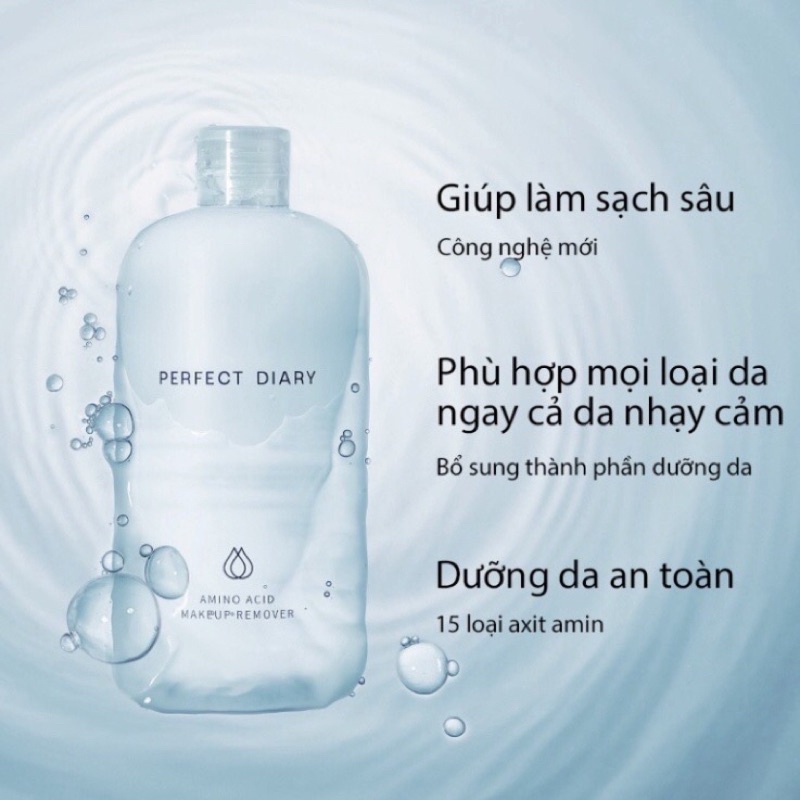 Nước tẩy trang Perfect Diary làm sạch sâu chai lớn 500ml