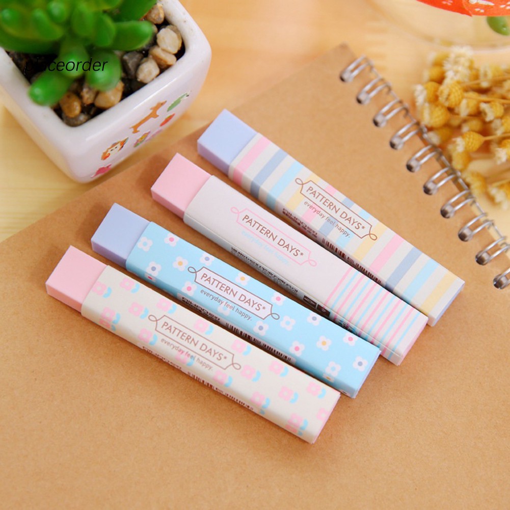 Stationery Candy Color Eraser Students School Cartoon Writing Drawing Supplies