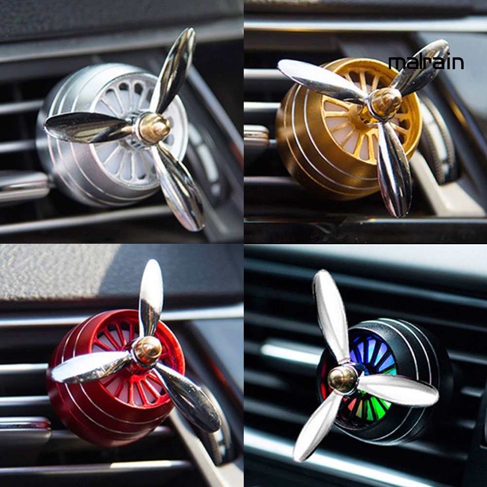 Quạt Khuếch Tán Hương Thơm Có Đèn LED Cho Xe Hơi