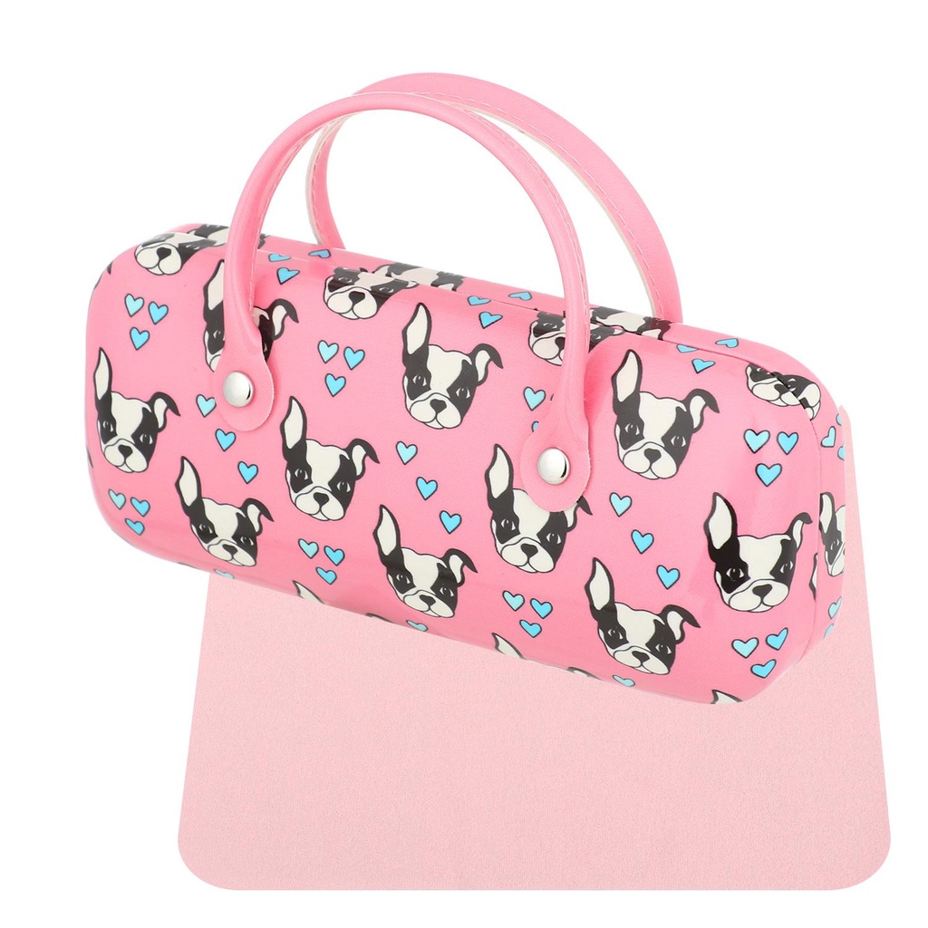 Hộp Đựng Mắt Kính Cứng Cỡ Lớn In Họa Tiết Hoạt Hình Có Tay Cầm Cho Bé