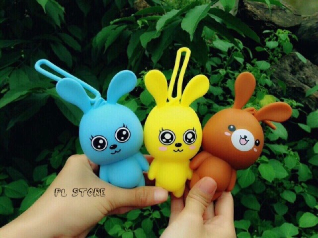 Móc khoá silicon hình thỏ