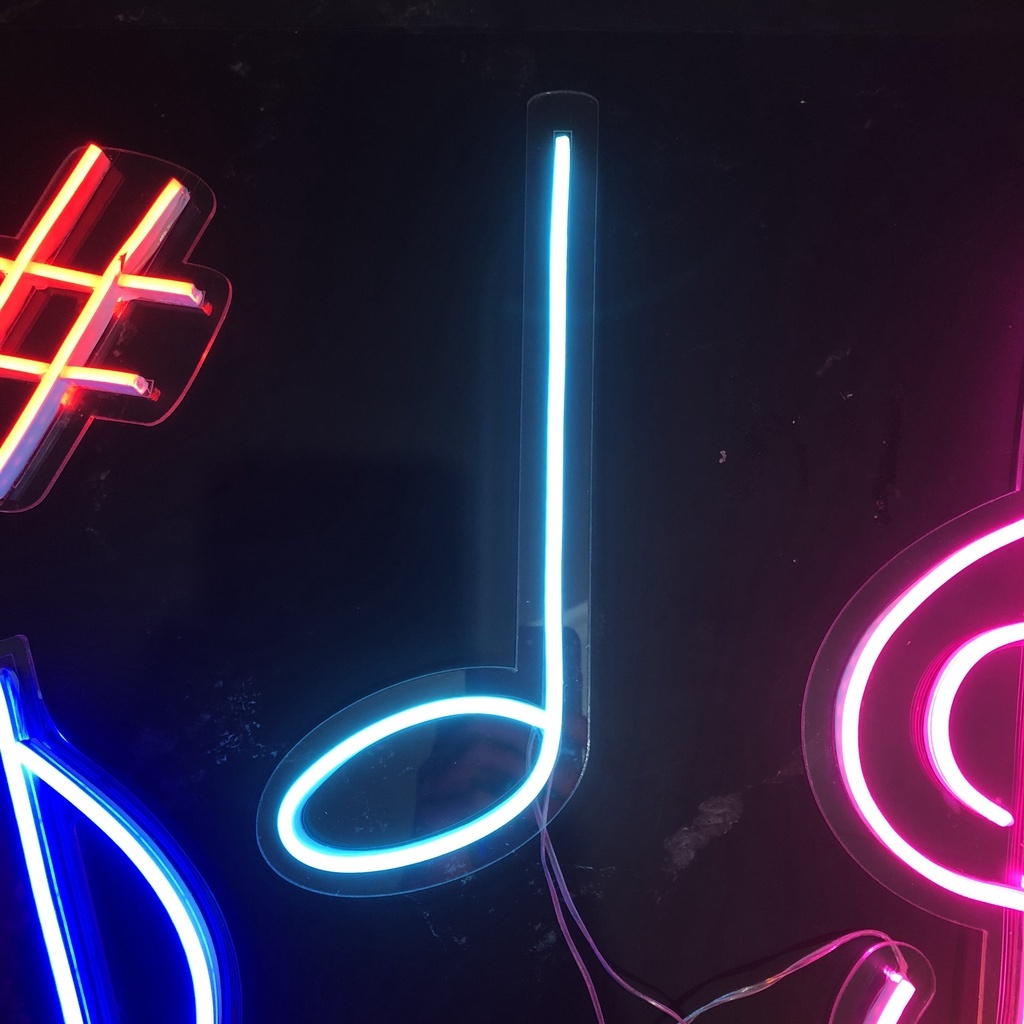 Đèn led Neon trang trí | Hình Nhạc | Decor phòng ngủ | Đèn ngủ, dán tường | Quà Tặng Cực Chất , Led 12V- MIXJ