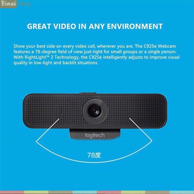 [BH: 24 tháng] Logitech C925E - Webcam chụp ảnh chuyên nghiệp