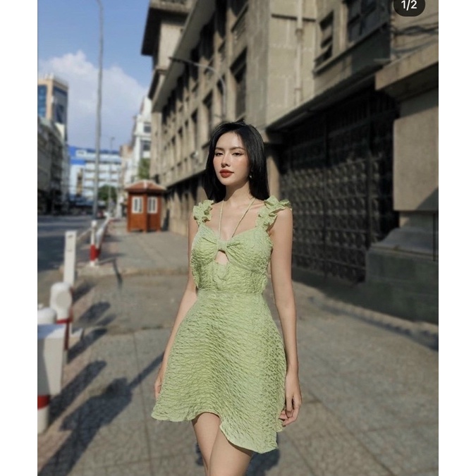 đầm xốp bơ 2dây