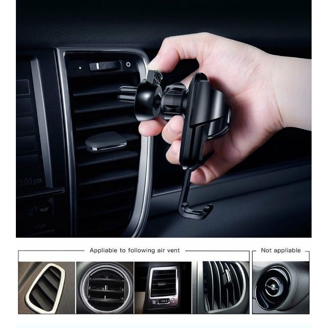 Đế giữ điện thoại khóa tự động dùng cho xe hơi Baseus Future Gravity Car Mount (Air Outlet Version)