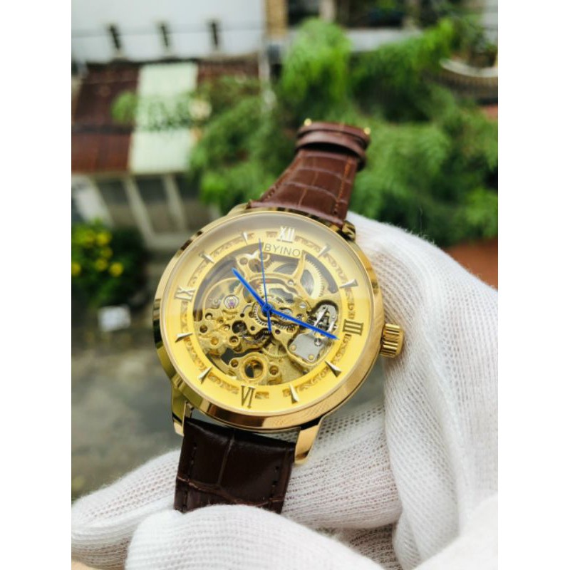 ĐỒNG HỒ BYINO CƠ LỘ MÁY NAM AUTOMATIC KIỂU DÁNG SANG TRỌNG , HOT TREND