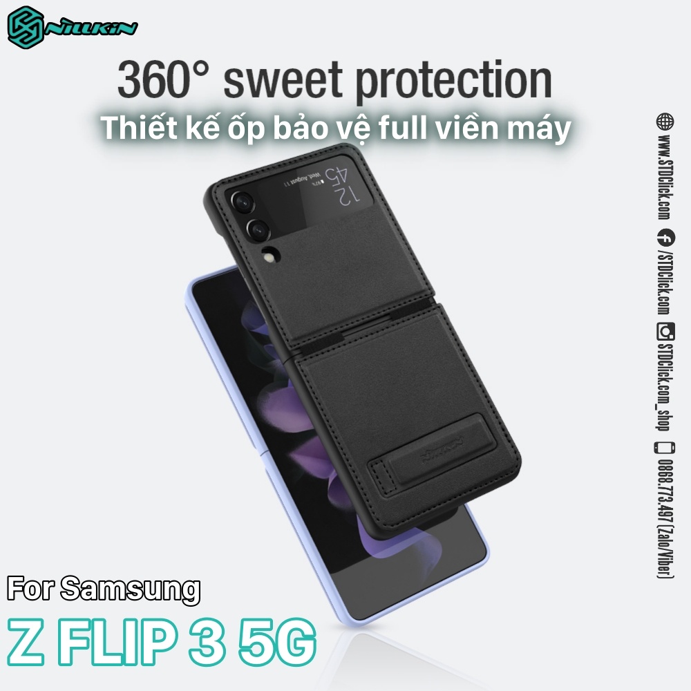 ỐP LƯNG SAMSUNG GALAXY Z FLIP 3 5G NILLKIN QIN CHÍNH HÃNG