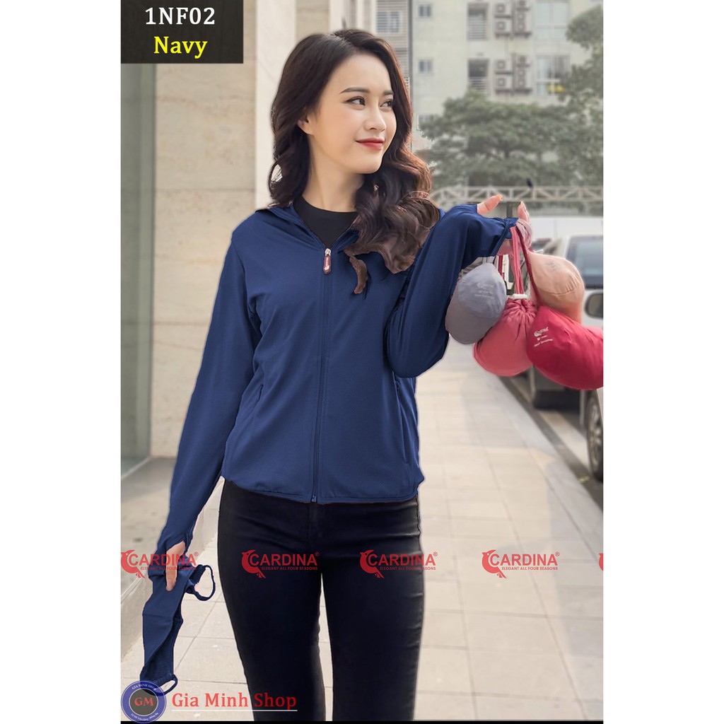 [Hàng Hè 2021] Áo Chống Nắng 1 Lớp Chất Thun Lạnh Cao Cấp Chính Hãng CARDINA