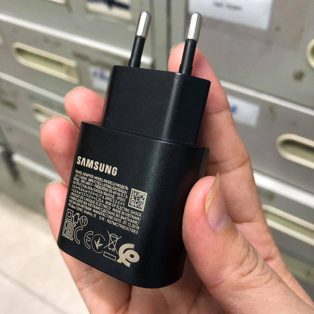 Cóc Cáp Sạc Nhanh Samsung Galaxy Fold Sạc Nhanh 25W Chính Hãng Type C Hai Đầu