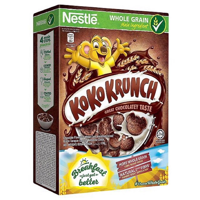 Bánh ngũ cốc ăn sáng Nestle Koko Krunch 170g