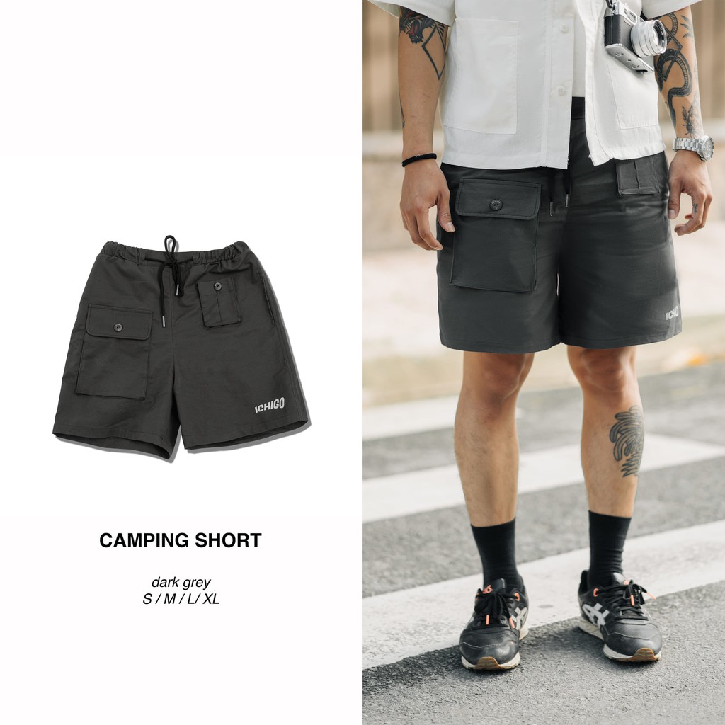 QUẦN SHORT UNISEX KHAKI TÚI HỘP - ICHIGO CAMPING SHORT