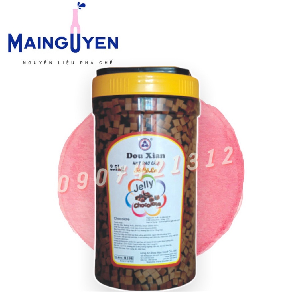 Thạch trái cây hạt Hàng Huy  đủ loại hộp 2.5kg