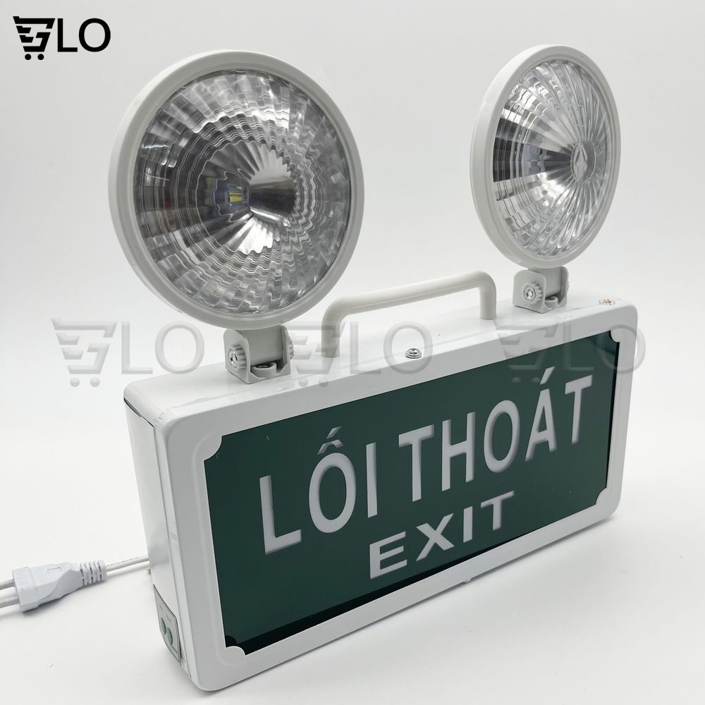 Đèn Sự Cố Khẩn Cấp Chiếu Sáng Kết Hợp Biển Chỉ Dẫn Thoát Nạn Exit