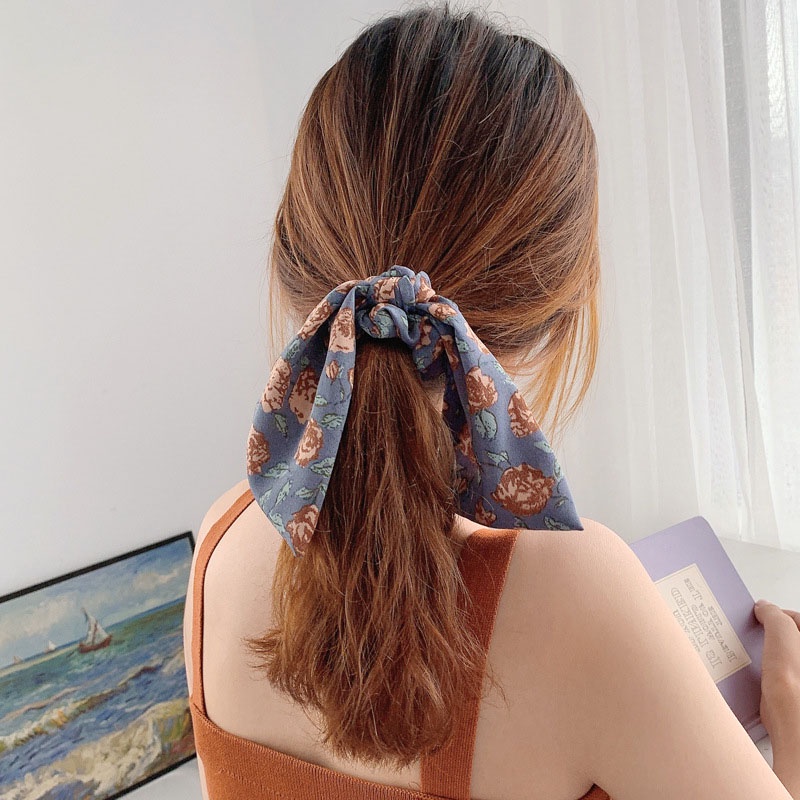 Dây Cột Tóc Đính Nơ Phong Cách Hàn Quốc Cho Nữ