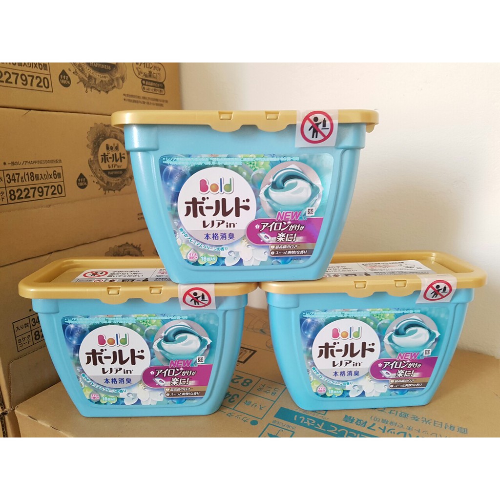 Viên giặt 3d Gel Bold nhật (1 thùng)