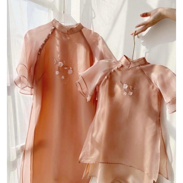 Sét áo dài mẹ và bé xinh duyên dáng MinhAnhFashion