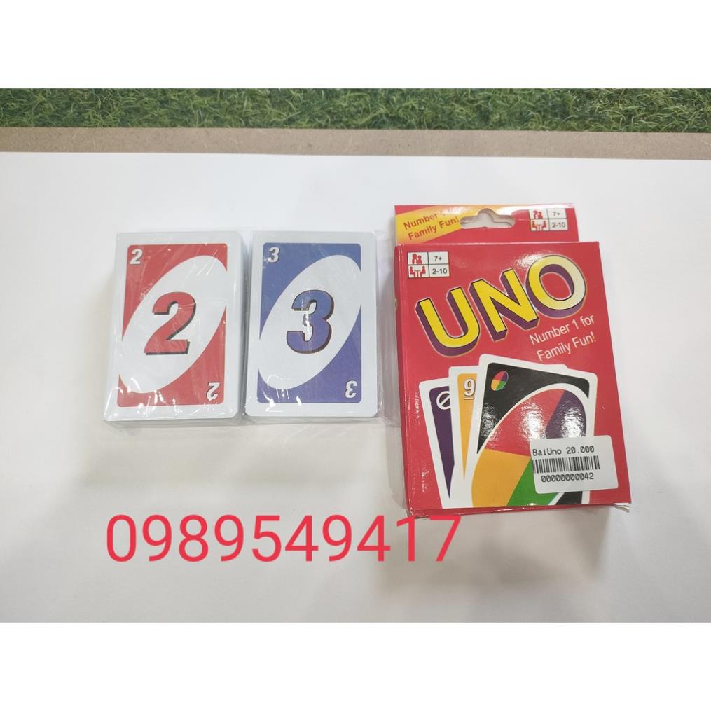 Bộ bài Uno 108 lá giấy dày trò chơi Boardgame đồ chơi trí tuệ giá rẻ dành cho trẻ em người lớn