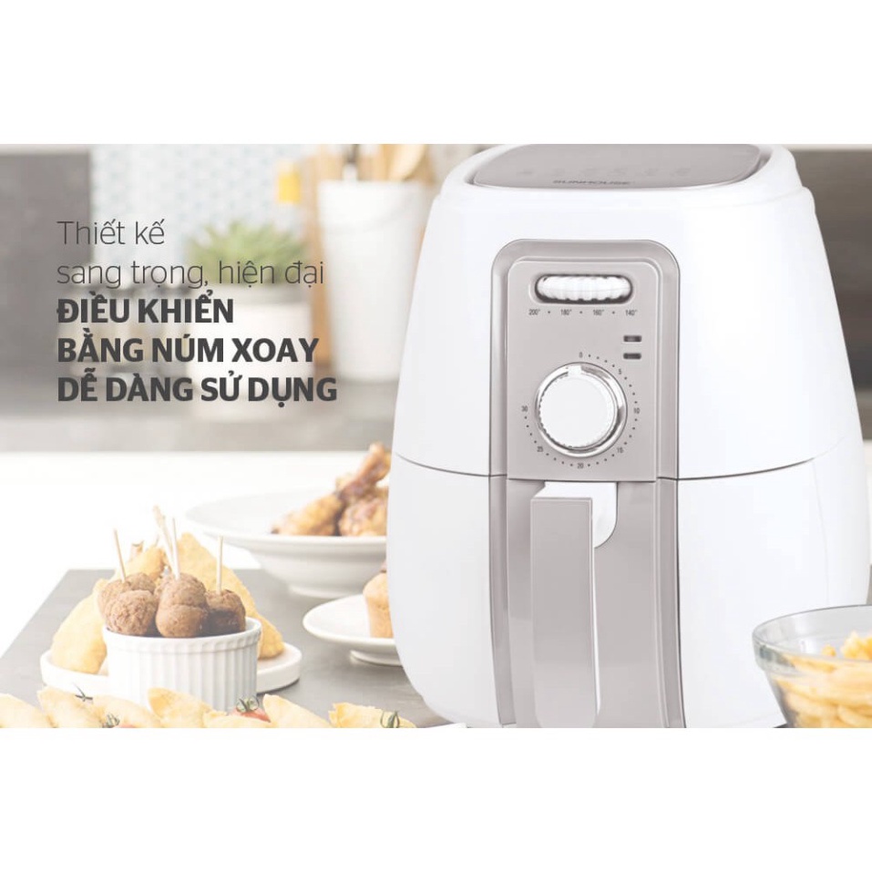 Nồi Chiên Không Dầu Sunhouse SHD4023W (3.0 Lít) (Bao bì không được đẹp)