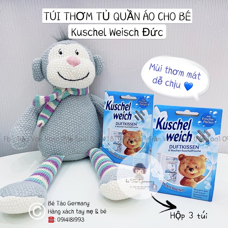 TÚI THƠM TỦ QUẦN ÁO CHO BÉ KUSCHEL WEISCH ĐỨC