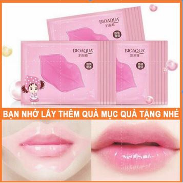 [DEAL DEAL DEAL] Mặt nạ môi Nội địa Trung, Mặt nạ dưỡng môi Bioaqua giúp căng bóng - xóa thâm cấp ẩm