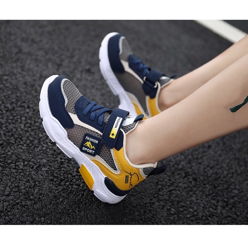 GIÀY THỂ THAO LƯỚI MỎNG THOÁNG CHO BÉ TRAI SIZE TỪ 28-40 TRONG ĐỘ TUỔI 3-18 TUỔI