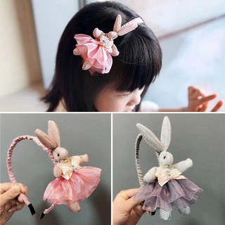 Xước/Bờm Tóc Hình Thỏ Con Đáng Yêu Cho Bé Gái