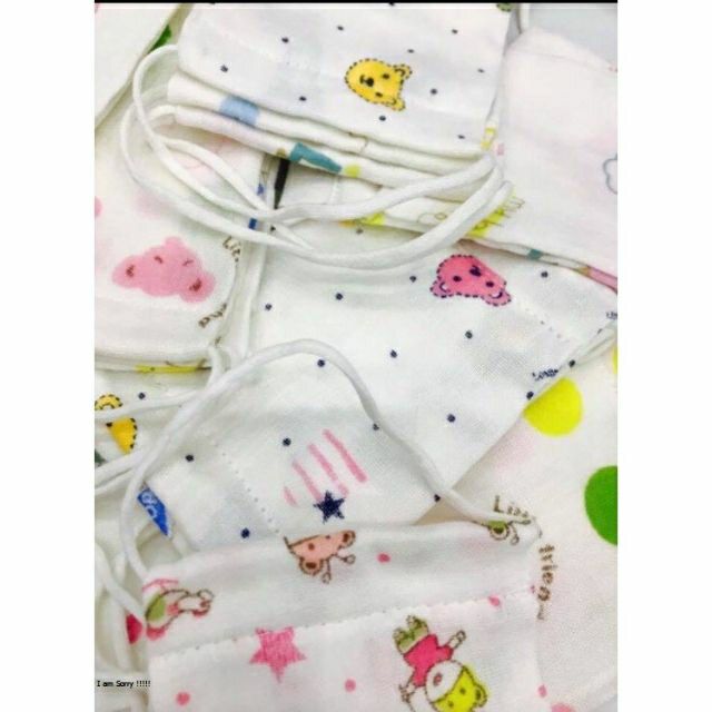 Khẩu trang vải xô cho bé - bé từ 8 tháng-4 tuổi - Việt Nam