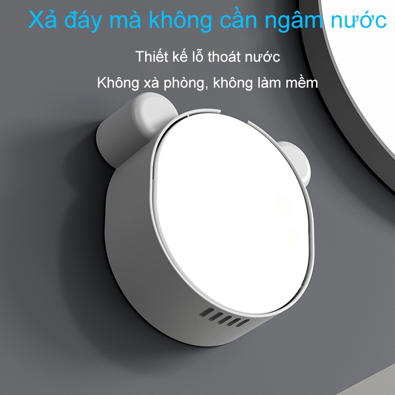 Khay Đựng Xà Phòng Nắp Lật Gắn Tường Không Đục Lỗ Họa Tiết Hoạt Hình Dễ Thương Phong Cách Bắc Âu Cho Nhà Tắm Kệ Để Xà Phòng Gắn Tường Thiết Kế Hình Hoạt Hình Dễ Thương Khay Đựng Xà Phòng Gắn Tường Kiểu Dáng Hoạt Hình Dễ Thương