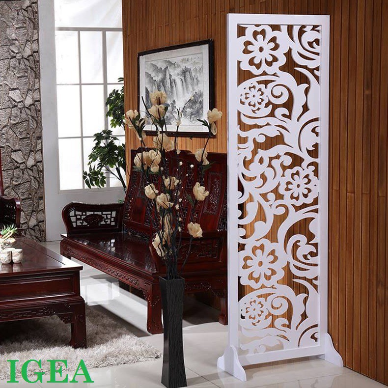 Bình phong vách ngăn chắn phòng hoa cúc hiện đại phòng khách IGA- IG487
