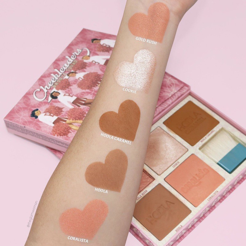 Bảng Phấn Má + Tạo Khối + Phấn Bắt Sáng Benefit Cheekleaders Bronze Squad Palette +2% phí bán hàng | BigBuy360 - bigbuy360.vn
